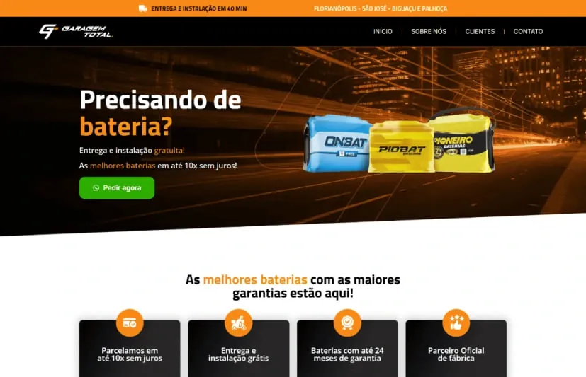 Garagem Total Baterias